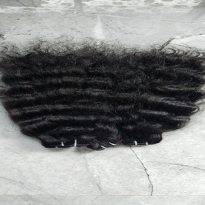 Extensions de cheveux vierges bouclés vietnamiens de haute qualité, fabrication vietnamienne, OEM, longueur, couleur claire, professionnel, trame simple, épaisse - Product Image 1