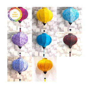 Silk Lanterns With Vietnamese Craftsmanship Using Bamboo Frame For Wedding Lantern Ceiling <b>Lamp</b> Displays - Product Image 5