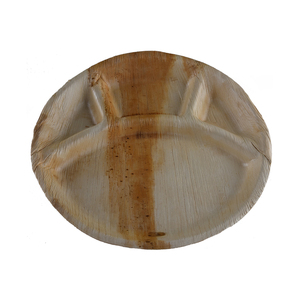 Vaisselle jetable en feuille de palmier 27x18 cm 100% assiettes portionnées biodégradables naturelles pour événements de mariage et service de nourriture - Product Image 3