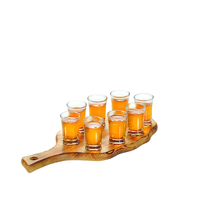 Đơn giản sáng tạo gỗ Rượu Thủy Tinh hiển thị giá Rượu Thủy Tinh Giữ chai với bảng đen và sử dụng thủ công - Product Image 5