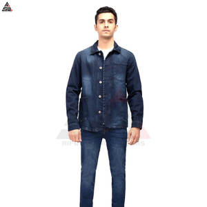 Nouvelle arrivée Veste en toile denim élégante pour hommes Fine Légère Respirante Matériel de haute qualité Logo personnalisé Prix raisonnables - Product Image 5