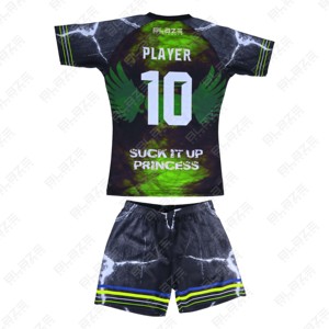 ชุดเสื้อฟุตบอลสำหรับสโมสรเสื้อรักบี้ชุดฟุตบอลแบบปรับแต่งโลโก้ได้ - Product Image 2