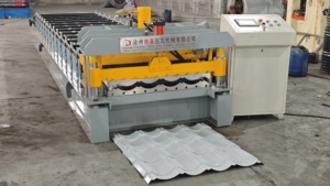 Machine de formage à froid de tuiles métalliques trapézoïdales IBR monocouche, machine de fabrication de tôles d'<span class=keywords><strong>acier</strong></span> pour toiture - Product Image 2