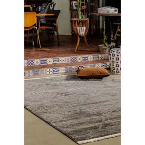 Alfombra Moderna Netline Jolly, Color Antracita-JL003, Microfibra de Poliéster y Algodón para Hogar, Dormitorio, Estudio, Habitación Infantil, Alfombras Depot Home - Product Image 2