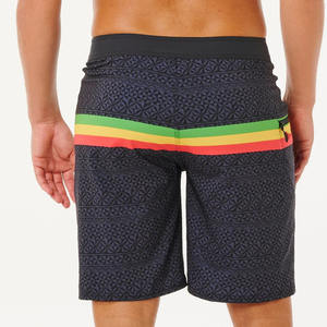 Pantalones Cortos de Playa de Verano para Hombre, Diseño de Diseñador, Cintura Media, Cordón Ajustable, Tejido Ligero, Estampado Sólido, Estilo Casual y Deportivo - Product Image 3