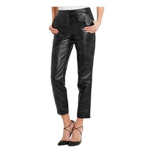 Pantalon en cuir élégant pour femme-Pantalon mode habillé de haute qualité - Product Image 1