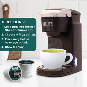 Maud's Organic Passion Green <b>Tea</b> Pods, 24 ct, Single Serve <b>Tea</b> Pods - Product Image 4