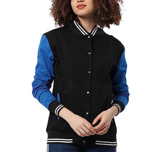 Veste de survêtement légère pour femme en coton bicolore, coupe tendance, coupe-vent et respirante, à manches longues, idéale pour l'extérieur en hiver – Vente en gros - Product Image 1