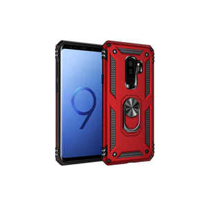 Coque en silicone JoieCreatif Vega Slim Fit pour Samsung Galaxy S9 Plus, coque de protection souple pour téléphone portable, rouge, compatible A34 A24 - Product Image 1