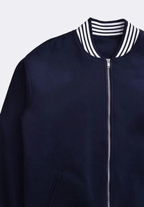 Custom Embroidery Puff Printing Waterproof Windproof Stand Collar Varsity Letterman Baseball Jackets with Front Logo for Adults - Product Image 3