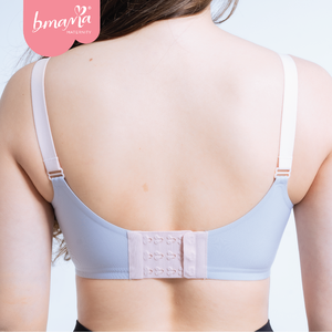 Bmama Sujetador deportivo de algodón con cuello en V sin aros ultrafino Estilo diario Sujetador de dormir de lactancia sólido y conjuntos breves con tira de silicona - Product Image 5