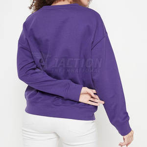 Material duradero hecho ropa de mujer sudadera diseño de logotipo personalizado hecho sudaderas transpirables de mujer - Product Image 4