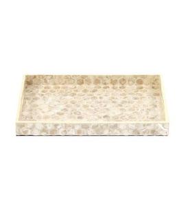 Bandeja con incrustaciones de madreperla Rectangular de lujo Vintage, pieza de madera hecha a mano para estilizar, exhibición de comedor, regalo, Hotel, venta al por mayor - Product Image 1