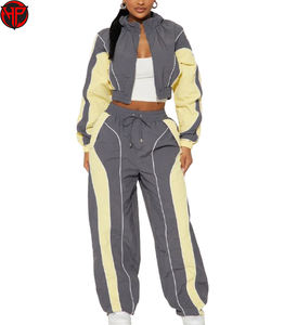 Conjuntos Deportivos para Mujer, Chaqueta Cortavientos con Cremallera, Conjunto de Pantalones y Chaqueta Cortavientos Personalizados, Últimos Conjuntos de Chaquetas Cortavientos para Mujer - Product Image 1