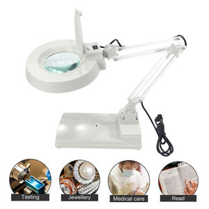 โต๊ะทำงานพับได้ LT-86C พร้อมแว่นขยาย 10 เท่า โคมไฟตั้งโต๊ะพร้อมไฟ LED สำหรับงานแก้ว - Product Image 5