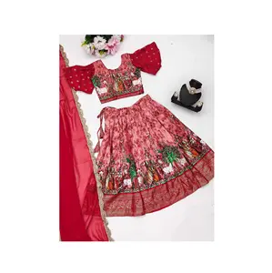 Excellent Quality Mothers Daughters Lehenga Choli for Marriage Festive Occasion from Indian Supplier