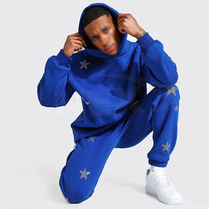 ชุดสวมใส่ฤดูหนาวที่ผลิตในปากีสถานชุดวอร์ม Rhinestone แฟชั่นสวมชุดวอร์ม Rhinestone สีทึบ - Product Image 3