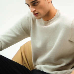 Sudadera extragrande de cuello redondo de algodón 100% para hombre, lana gris, logotipo personalizado, forro polar de peso pesado para invierno con logotipo frontal - Product Image 3