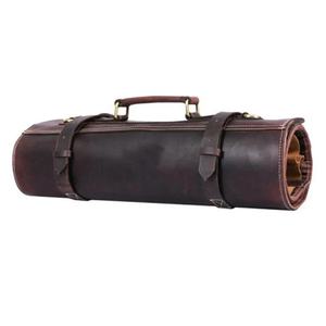 Handmade Chef Leather Knife <b>Roll</b> Bag Portable Chef Knife Pouch <b>Holders</b> - Product Image 1