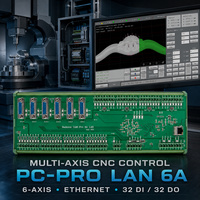 Contrôleur CNC Ethernet multi-axes RADONIX PC-Pro LAN 6A, mémoire 1 Go, garantie 1 an, pour fraisage dentaire, aluminium, métaux souples