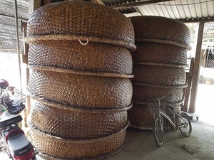 High Quality 100% Natural Bamboo Coracle <b>Fishing</b> Boat Mini Round Bamboo Boat Drifting Directly Vietnam Wicker Crafts Product - Product Image 5