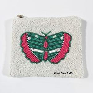 Customized Mini Wallets Colorful butterfly Coin <b>Purse</b> Letters <b>Purses</b> Beaded Classic Bag Mini Wallet Coin <b>Purse</b> for Girls - Product Image 2