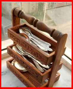 El último soporte de cuchara de madera para cocina y mesa decorar soporte de cubiertos de color de madera natural a precio al por mayor - Product Image 3