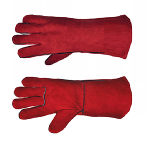 High quality Leather Welding Gloves for Hot <b>Environments</b> Welding Gloves Leather Large Made with Kevlar Welding Gloves - Product Image 4