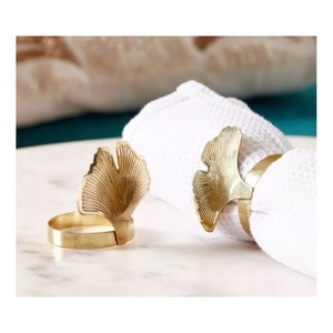 Servilletero decorativo de oro antiguo, servilletero de madera creativo de calidad, precio de fábrica, accesorio de mesa para ocasiones de boda - Product Image 1