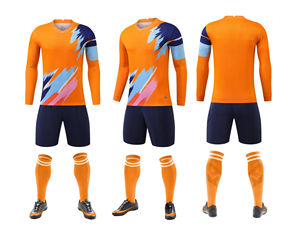 Ensembles d'uniformes de football d'équipe Maillots de football personnalisés Bas quantité minimale de commande Fabricant d'uniformes de football personnalisés en polyester 100% de haute qualité - Product Image 5