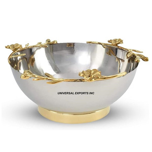 Metal Decorative Chocolate Bowl Premium Quality Handmade <b>Sweet</b> Bowl Round Shape New Fancy Chocolate Bowl - Product Image 5