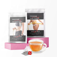 Té Herbal Instantáneo Personalizado para Adelgazar y Quemar Grasa, Té Detox con Hoja de Senna