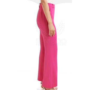 Pantalon évasé pour femmes Pantalon large taille haute en tissu respirant et doux pour toutes les saisons Pantalon évasé - Product Image 2