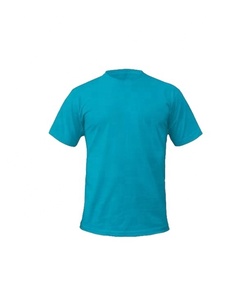 Camiseta de manga corta con cuello redondo, personalizable, en blanco, OEM, promocional, de fábrica, venta al por mayor, para imprimir camisetas, camiseta de mezcla de algodón y poliéster - Product Image 1