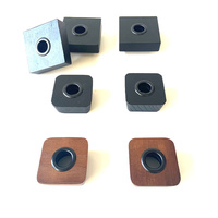 Tapa Cuadrada de Madera Personalizada YUESHEN 28/410 para Difusor de Aromaterapia, Piezas Mecanizadas CNC de Fresno