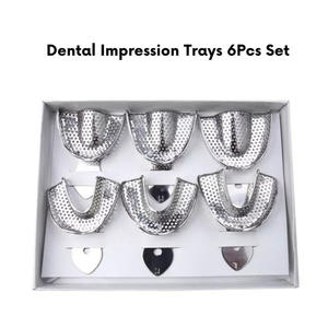 ชุดถาดพิมพ์ฟันคุณภาพสูง 6 ชิ้น ทำจากสแตนเลสแบบเจาะรู ของใหม่จากโรงงาน ขายส่งตามสั่ง ปี 2026 - Product Image 3