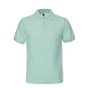 Polo pour homme et femme 100% coton, polo à manches courtes en tricot à col roulé pour homme, chemise unie - Product Image 6