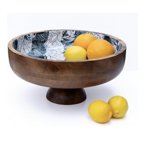 High Quality Disposable Handmade Wooden Round Bowl Attractive Design Tableware for Serving Salad Rice Fruit Snack Wholesale - Product Image 6