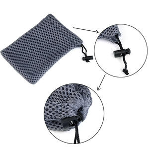 Bolsa de malla con cordón de alta resistencia al por mayor de fábrica profesional bolsa de malla reutilizable con logotipo personalizado al por mayor - Product Image 3