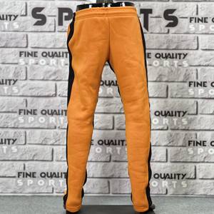 Pantalones de chándal de lana de algodón personalizados de marca, pantalones de panel lateral de alta calidad, pantalones de chándal con estampado completo OEM, pantalones directos de fábrica - Product Image 3