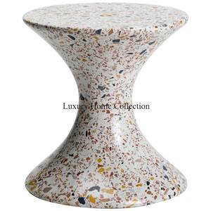 Table de centre de fantaisie de couleur grise et or de forme ronde grande taille conception attrayante maison hôtel et villa fourniture de meubles de luxe - Product Image 3