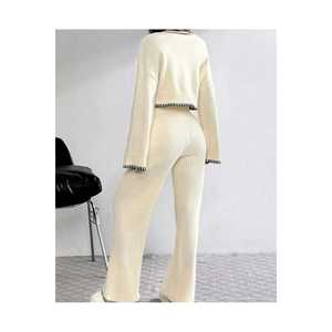 Ensemble de pulls en tricot pour femmes avec détails de berger - Product Image 5