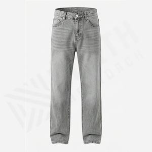 Pantalons en jean en coton pour hommes de haute qualité, pantalons pour garçons, coupe ample, style baggy personnalisé, vêtements en denim, couleur personnalisée - Product Image 1