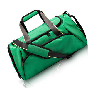 Bolsa de lona de gimnasio de alta capacidad con compartimento para zapatos, correas ajustables, revestimiento resistente al agua multibolsillos, estilo moderno duradero - Product Image 4