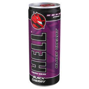 Boisson énergisante Hell Black Cherry sans sucre, canette de 250 ml, approvisionnement en gros - Product Image 1
