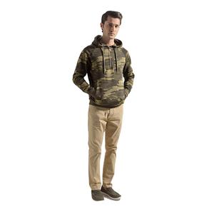 Sweat-shirt à capuche décontracté pour homme avec poches, en molleton doux de coton et polyester, imprimé, respirant et écologique, idéal pour l'automne et les journées froides - Product Image 5