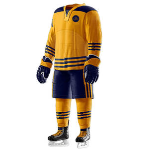 Conjuntos de Uniformes de Hockey sobre Hielo para Hombre, Cómodos, Hechos en Pakistán, 100% Poliéster, de Alta Calidad, Secado Rápido, Transpirables y Ecológicos - Product Image 6