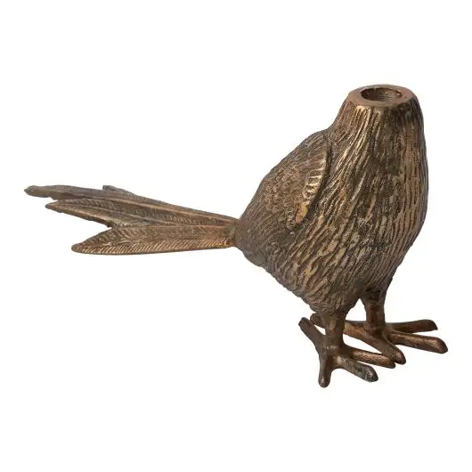 Metal kuş kafası olmadan şamdan tutucu in antika bitmiş düğün dekoratif el yapımı mumluk kuş satılık