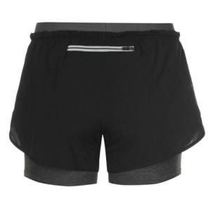 กางเกงวิ่งขาสั้นเอวสูงสำหรับผู้หญิง ผ้าถักระบายอากาศ 100% ผ้าฝ้าย แต่งกระดุม แห้งเร็ว มีเชือกผูก - Product Image 6