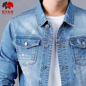 Chaqueta Vaquera Clásica para Hombre, Logotipo Personalizado, OEM ODM, Corte Regular, Cierre de Botones, Ropa Exterior Informal de Moda - Product Image 4